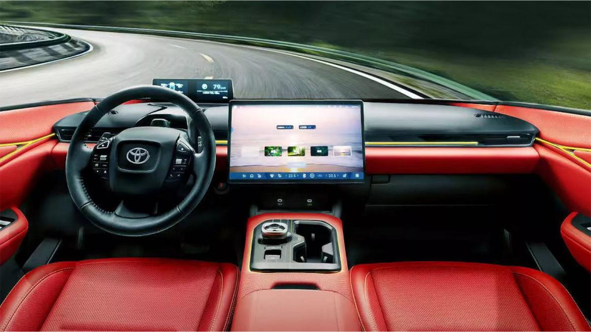 Interior tecnológico del Toyota bZ5